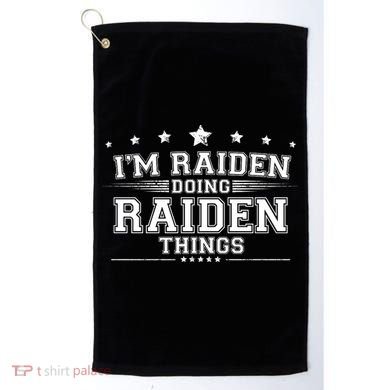 Im Raiden Doing Raiden Things Golf Towel
