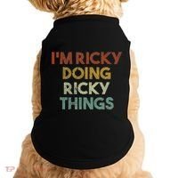 IM Ricky Doing Ricky Things Funny First Name Ricky Doggie Tank thumb 0