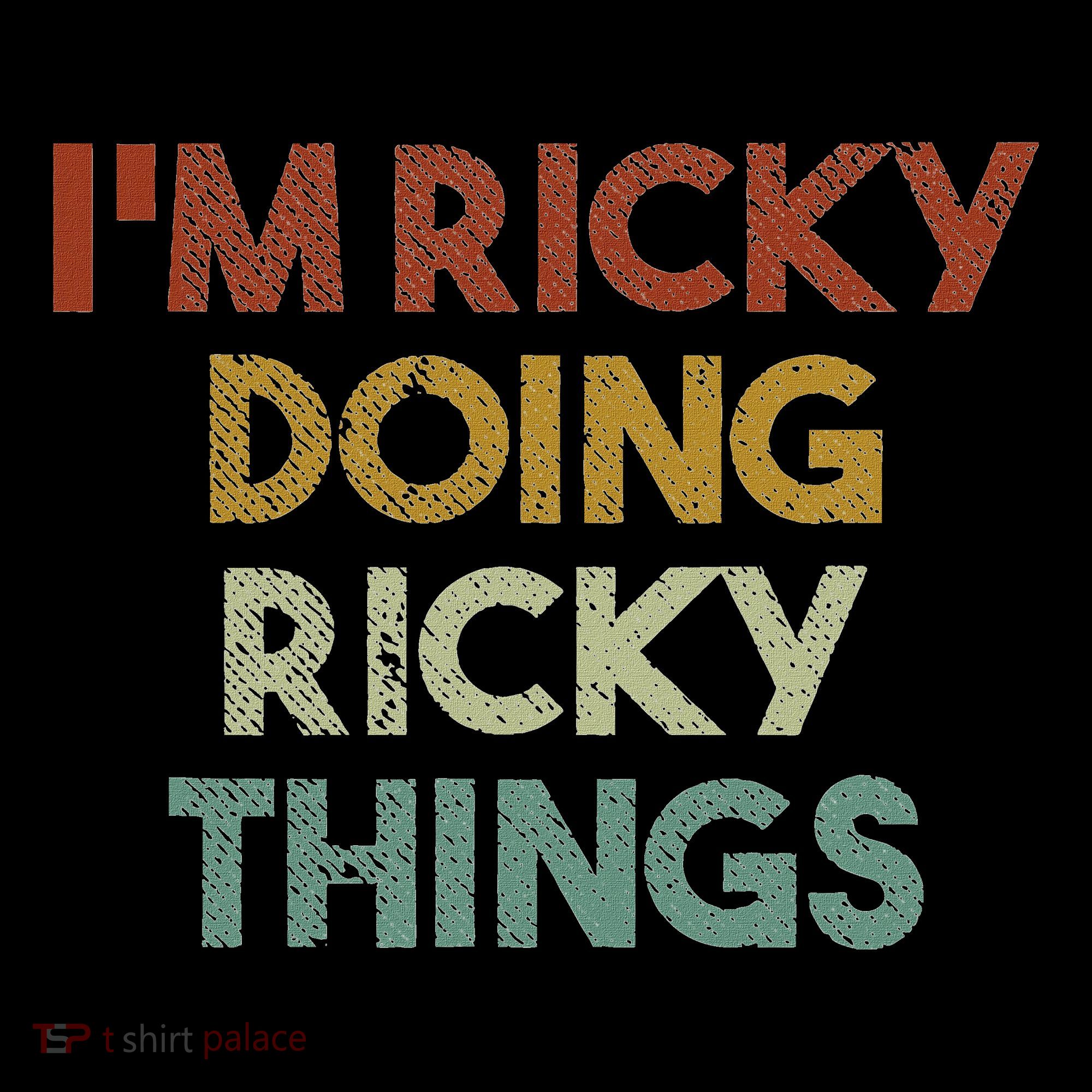 IM Ricky Doing Ricky Things Funny First Name Ricky Ornament