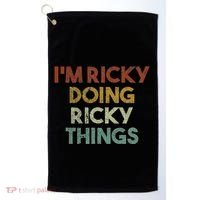 IM Ricky Doing Ricky Things Funny First Name Ricky Golf Towel thumb 0