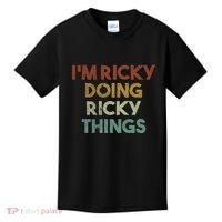 IM Ricky Doing Ricky Things Funny First Name Ricky Kids T-Shirt thumb 0