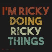 IM Ricky Doing Ricky Things Funny First Name Ricky Kids T-Shirt thumb 4