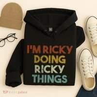 I'm Ricky Doing Ricky Things Funny First Name Ricky Hoodie thumb 4
