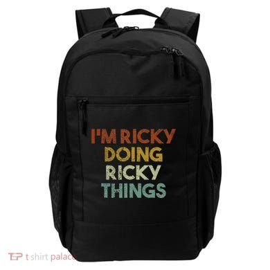 I'm Ricky Doing Ricky Things Funny First Name Ricky Backpack