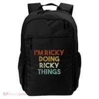 I'm Ricky Doing Ricky Things Funny First Name Ricky Backpack thumb 0