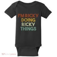 I'm Ricky Doing Ricky Things Funny First Name Ricky Baby Bodysuit thumb 0