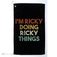 I'm Ricky Doing Ricky Things Funny First Name Ricky Golf Towel thumb 0