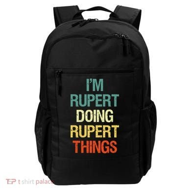 IM Rupert Doing Rupert Things Personalized First Name Gift Backpack