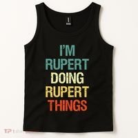 IM Rupert Doing Rupert Things Personalized First Name Gift Tank Top thumb 2