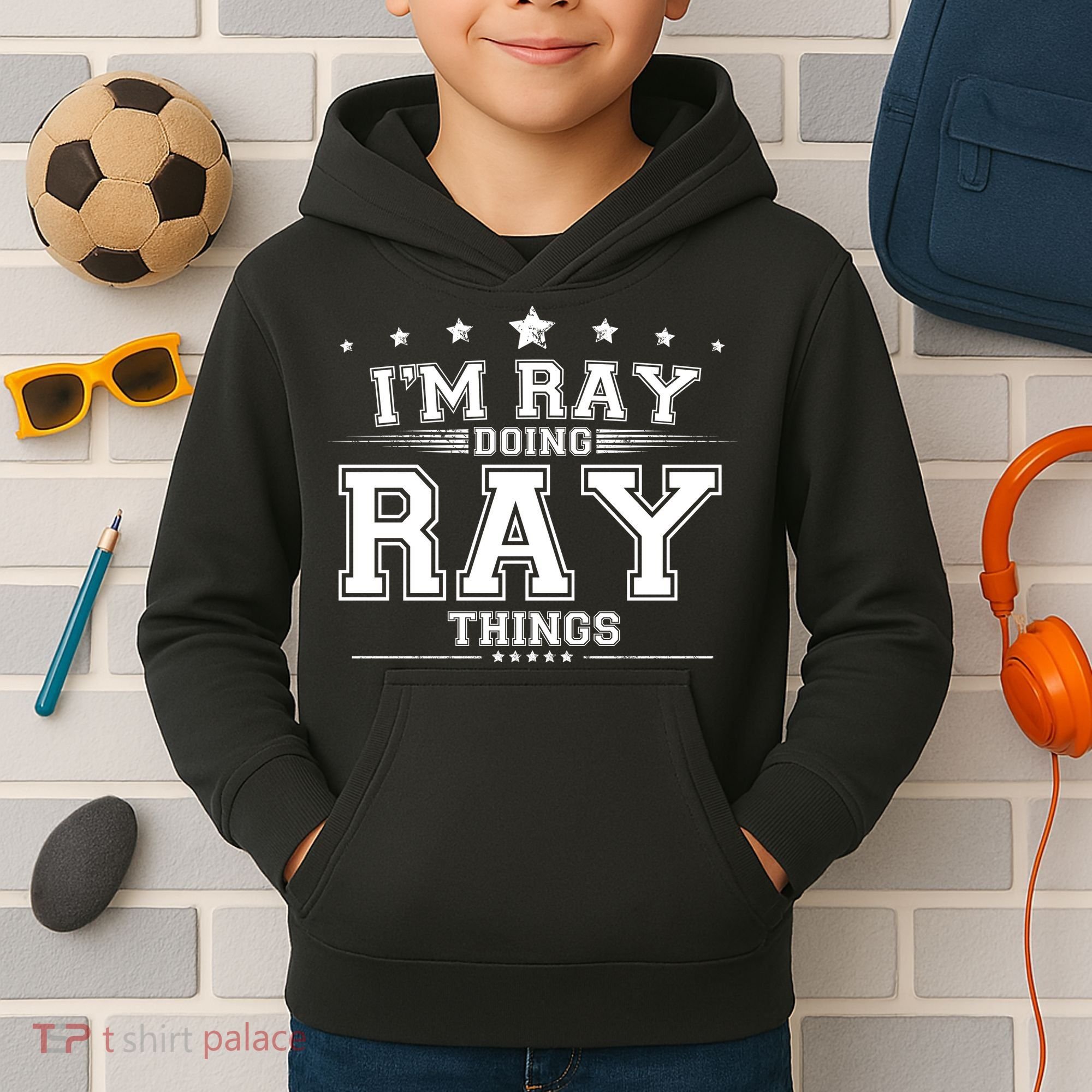Im Ray Doing Ray Things Kids Hoodie