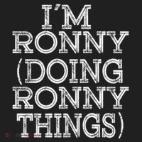 I'm Ronny Doing Ronny Things Family Reunion First Name Gift Beanie thumb 2