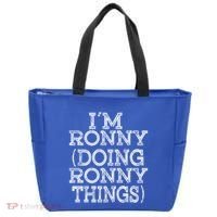 I'm Ronny Doing Ronny Things Family Reunion First Name Gift Tote Bag thumb 0