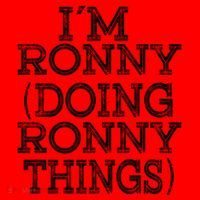 I'm Ronny Doing Ronny Things Family Reunion First Name Gift Santa Hat thumb 1