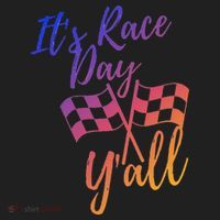 Its Race Day Yall Checkered Flag American Flag Race Hat thumb 2