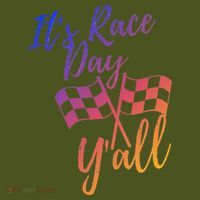 Its Race Day Yall Checkered Flag American Flag Race The Baniff Cuffed Pom Beanie thumb 2