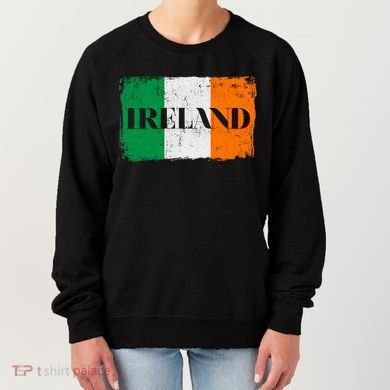 Ireland Grunge Flag Women's Sweatshirt