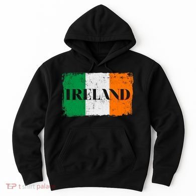 Ireland Grunge Flag Hoodie