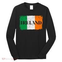 Ireland Grunge Flag Long Sleeve Shirt thumb 0