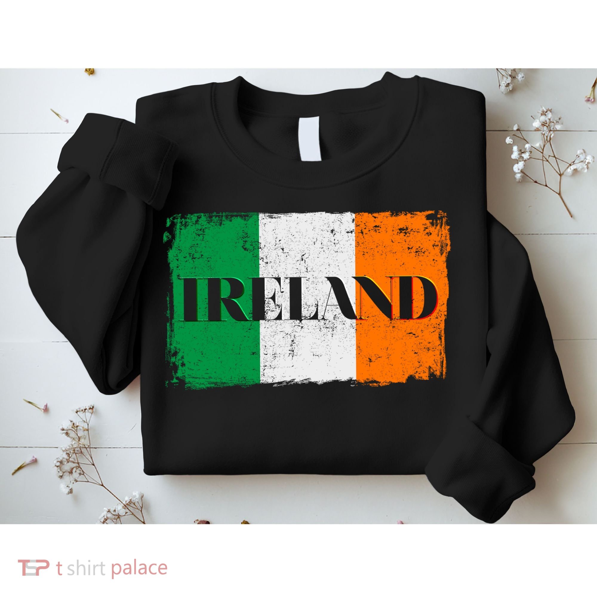Ireland Grunge Flag Sweatshirt