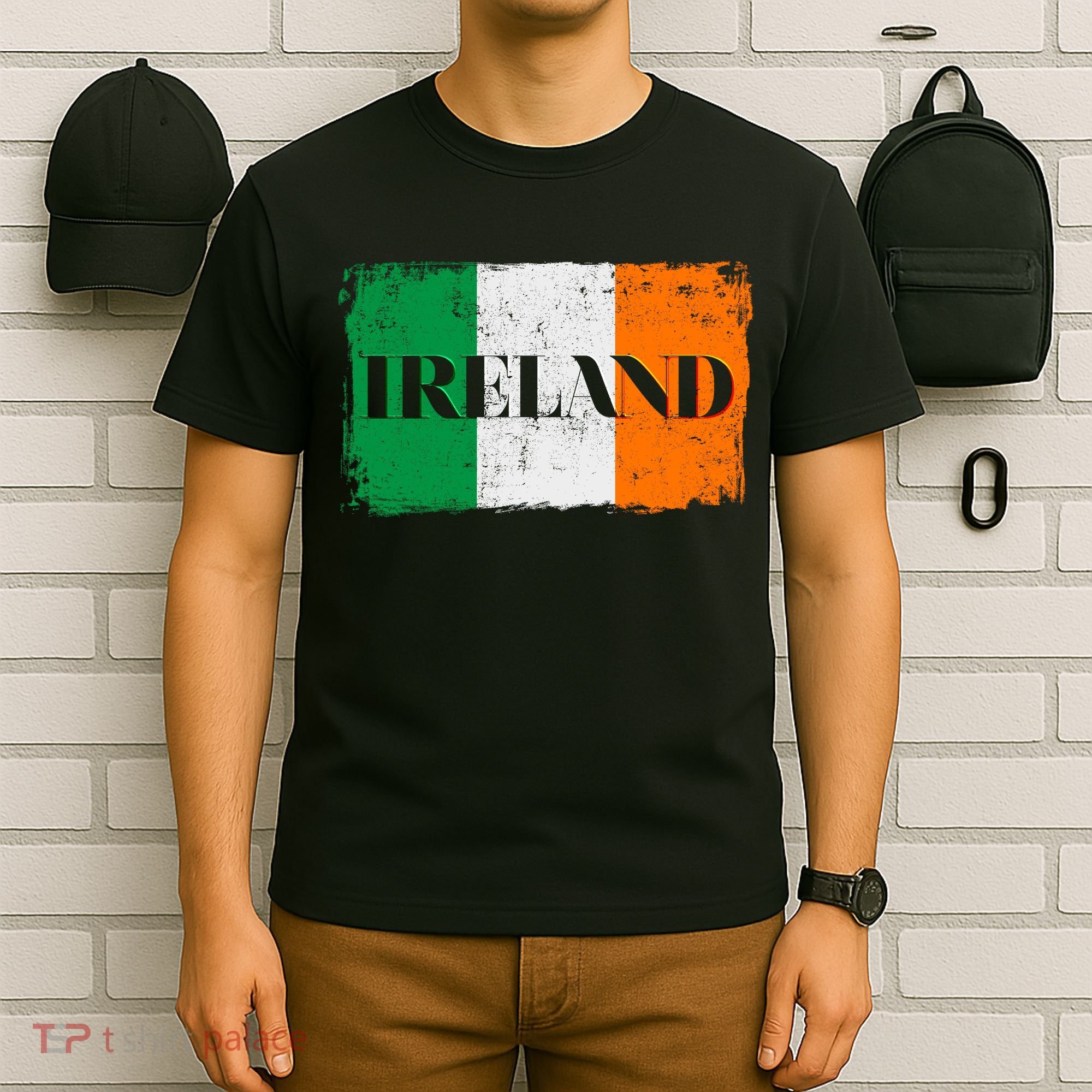 Ireland Grunge Flag T-Shirt