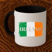 Ireland Grunge Flag Coffee Mug thumb 2