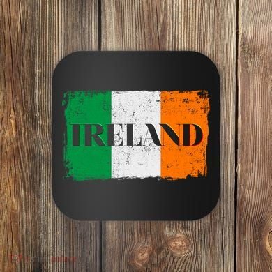 Ireland Grunge Flag Coaster