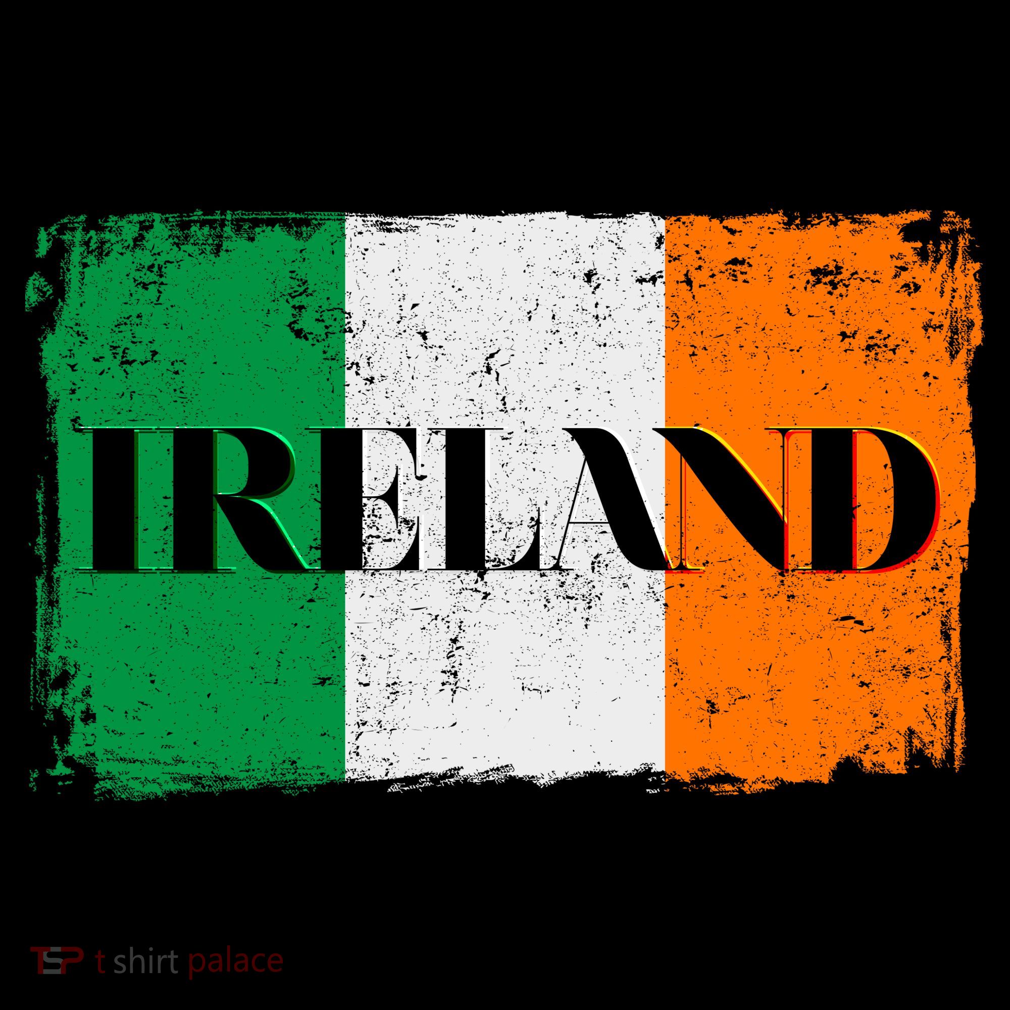 Ireland Grunge Flag Mousepad