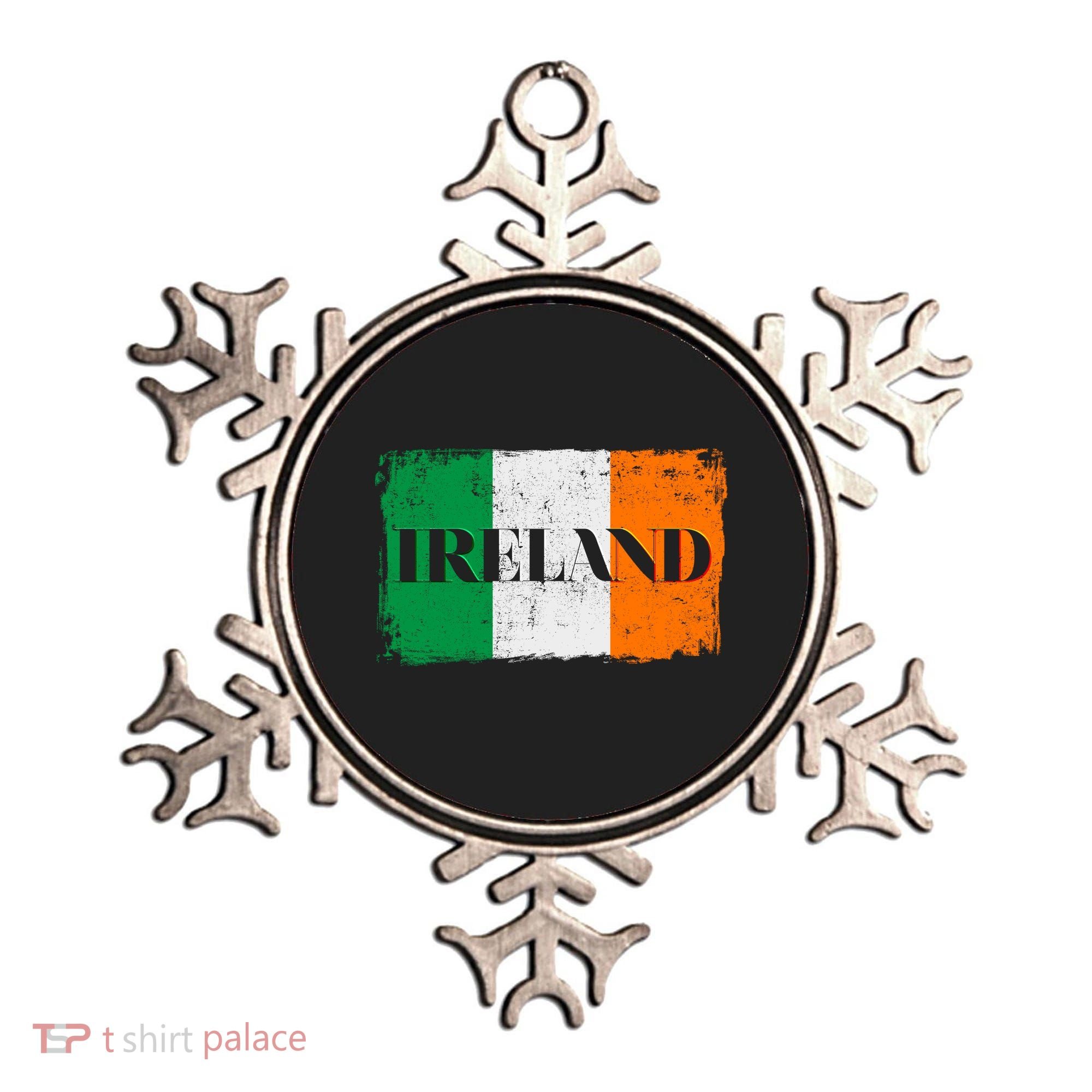 Ireland Grunge Flag Ornament