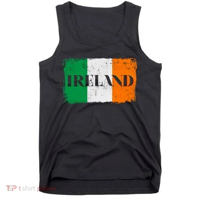 Ireland Grunge Flag Tank Top