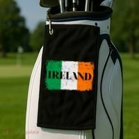 Ireland Grunge Flag Golf Towel thumb 2