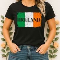 Ireland Grunge Flag Women's T-Shirt thumb 2