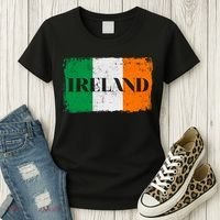 Ireland Grunge Flag Women's T-Shirt thumb 3