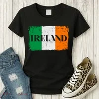 Ireland Grunge Flag Women's T-Shirt thumb 3
