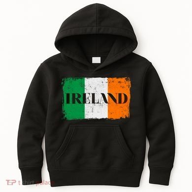 Ireland Grunge Flag Kids Hoodie