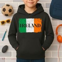 Ireland Grunge Flag Kids Hoodie thumb 2