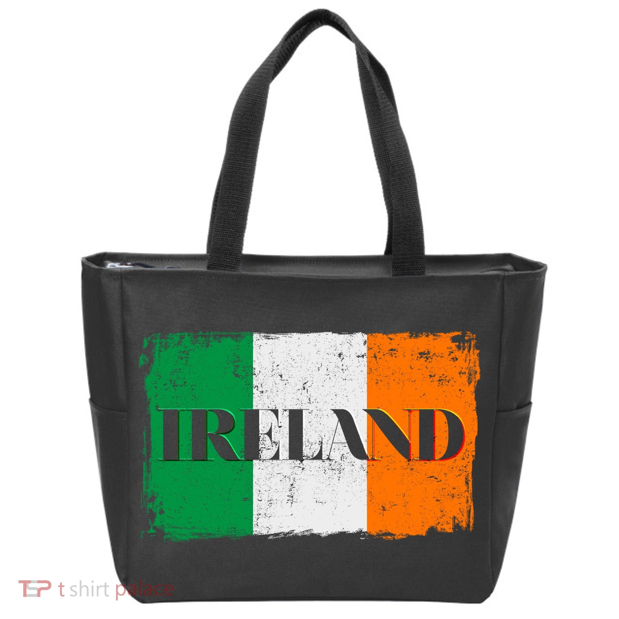 Ireland Grunge Flag Tote Bag