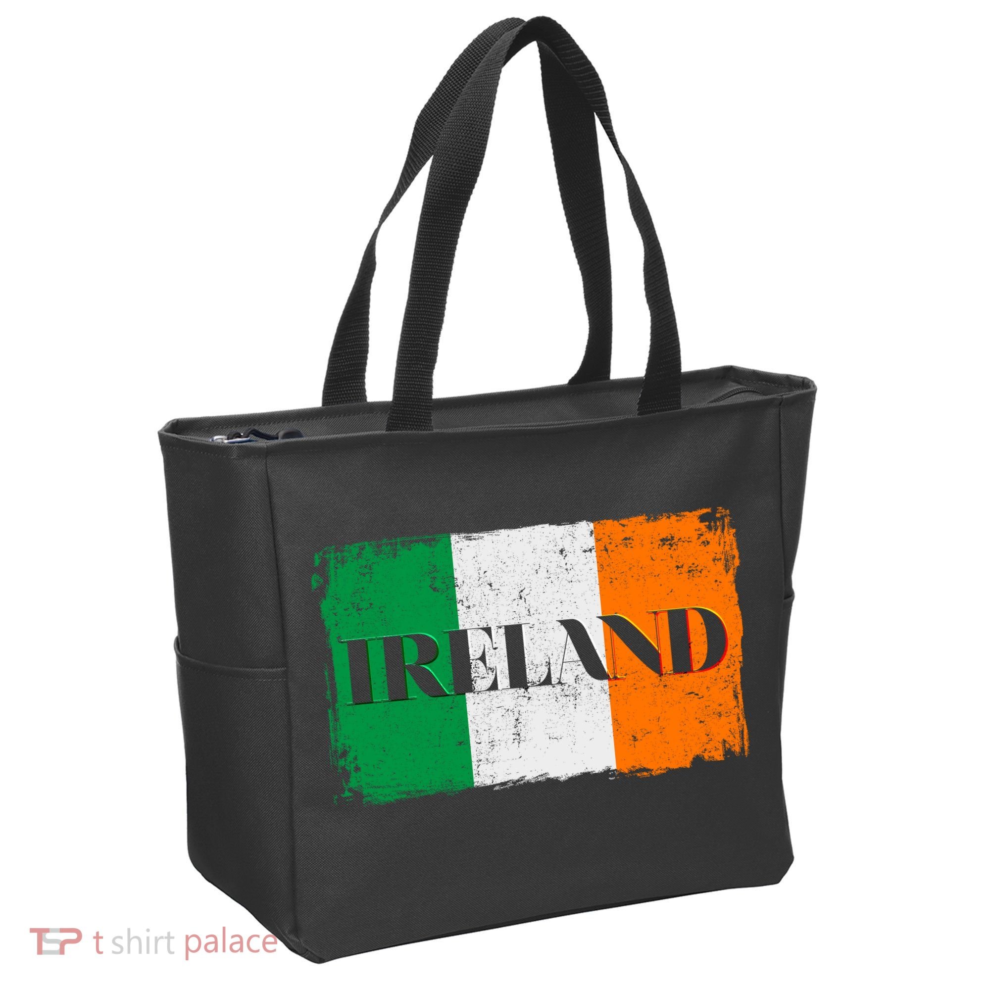 Ireland Grunge Flag Tote Bag
