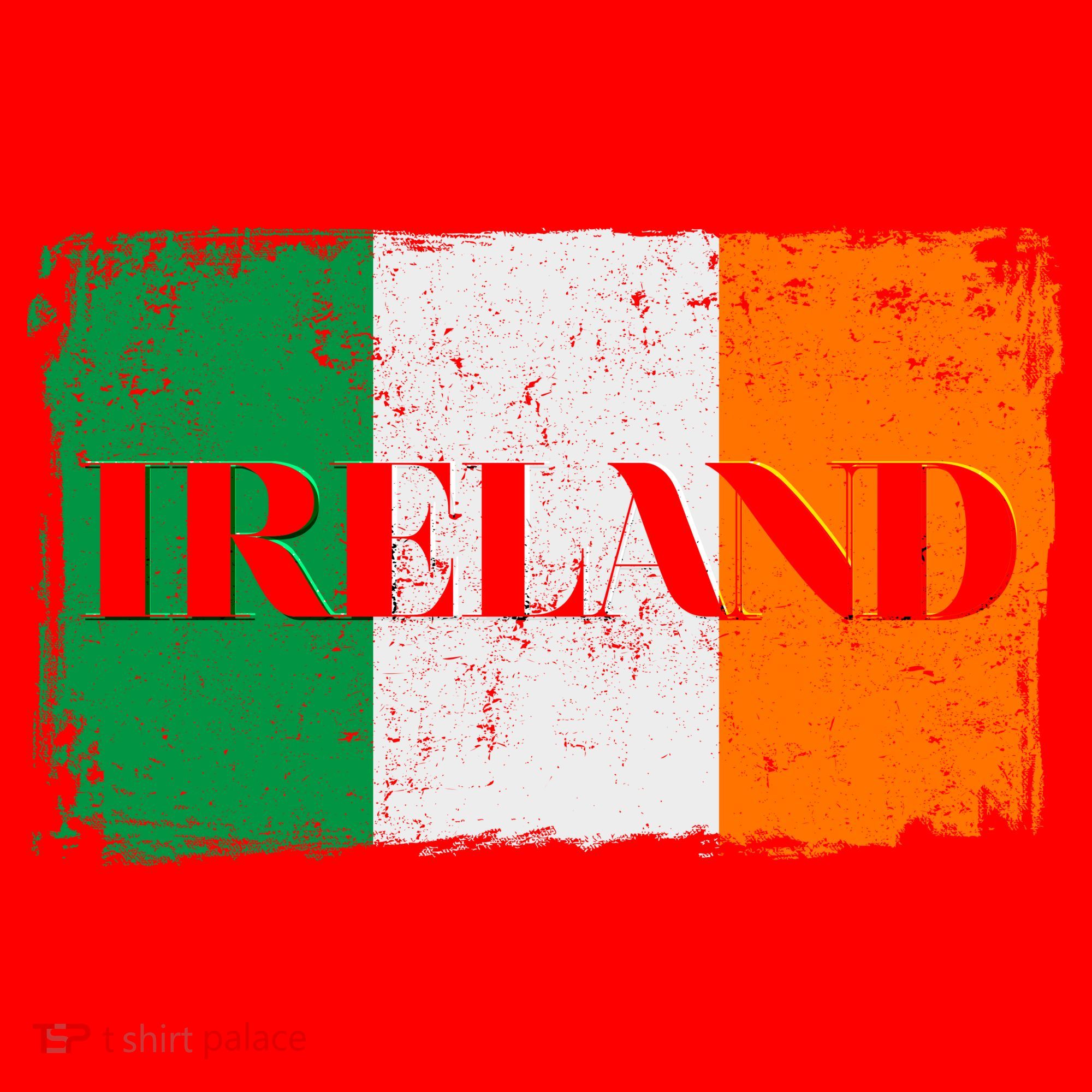 Ireland Grunge Flag Santa Hat