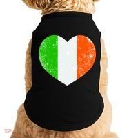 Ireland heart retro flag - St Patricks Day Doggie Tank thumb 0