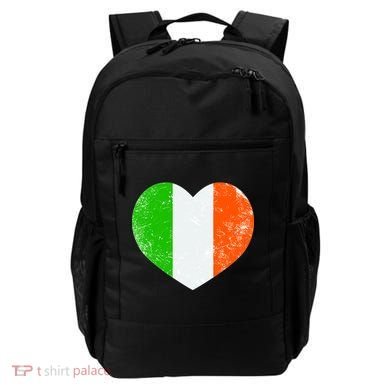 Ireland heart retro flag - St Patricks Day Backpack
