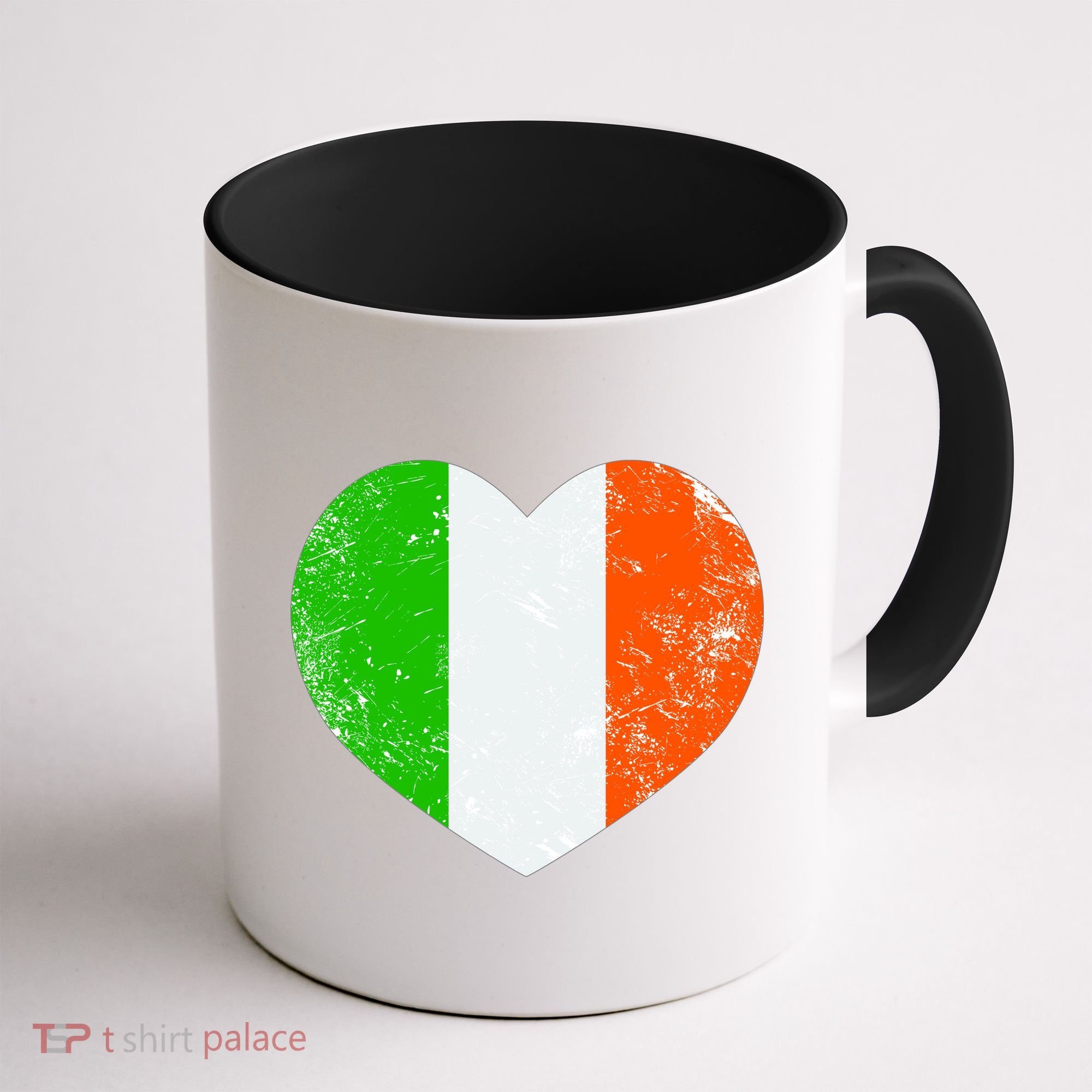 Ireland heart retro flag - St Patricks Day Coffee Mug