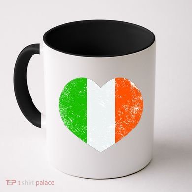 Ireland heart retro flag - St Patricks Day Coffee Mug