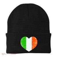 Ireland heart retro flag - St Patricks Day Beanie thumb 0