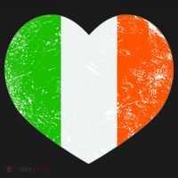 Ireland heart retro flag - St Patricks Day Women's Hoodie thumb 2