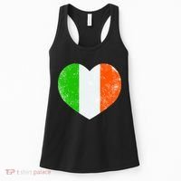 Ireland heart retro flag - St Patricks Day Women's Tank Top thumb 0