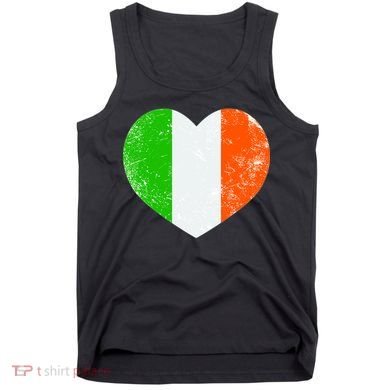 Ireland heart retro flag - St Patricks Day Tank Top