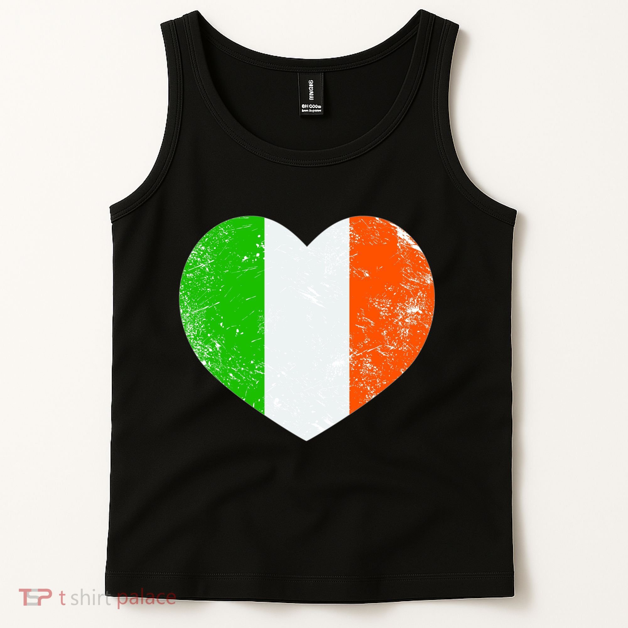 Ireland heart retro flag - St Patricks Day Tank Top