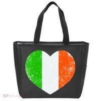 Ireland heart retro flag - St Patricks Day Tote Bag thumb 0