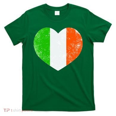Ireland heart retro flag - St Patricks Day T-Shirt