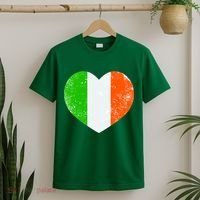 Ireland heart retro flag - St Patricks Day T-Shirt thumb 2